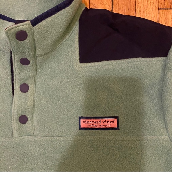 Vineyard Vines Snap T Fleece Pullover Large Mens - Picture 2 of 5